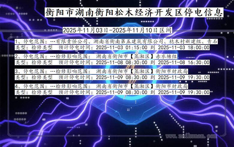 衡阳湖南衡阳松木经济开发停电通知 湖南省衡阳湖南衡阳松木经济开发停电通知